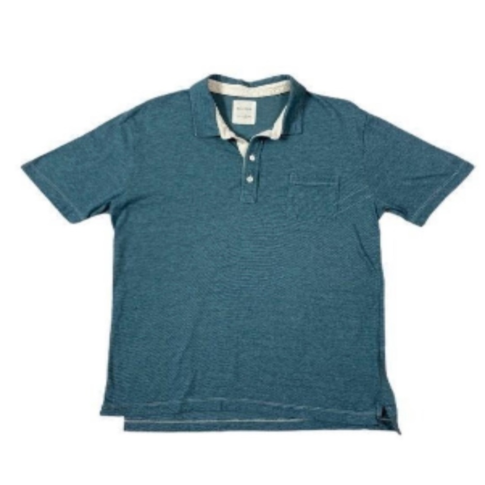 Billy Reid teal polo